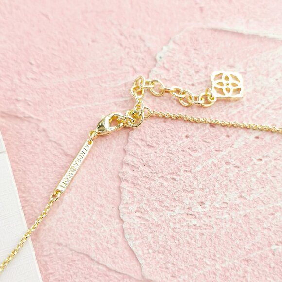 Kendra Scott Davie Dichroic Glass Gold Necklace - Picture 3 of 3